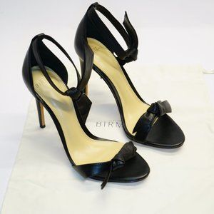 Alexander Birman Clarita 100 Leather Sandal, Black, Size: 37